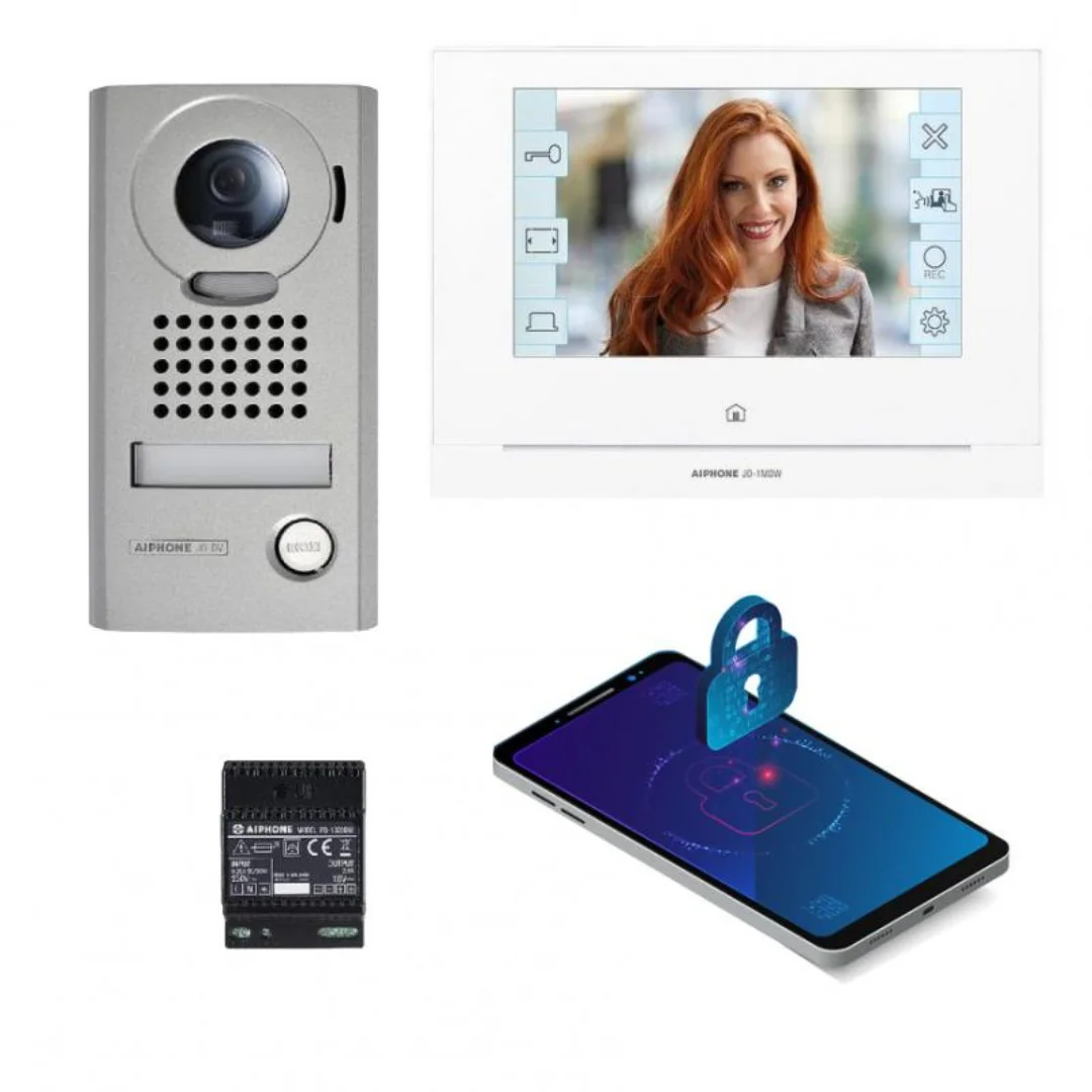 Vidéophone AIPHONE Kit JOS1VW  avec moniteur écran 7 pouce avec module WiFi intégré